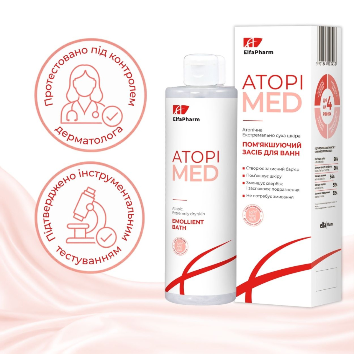 Пом'якшувальний засіб для ванн Elfa Pharm Atopi Med 400 мл