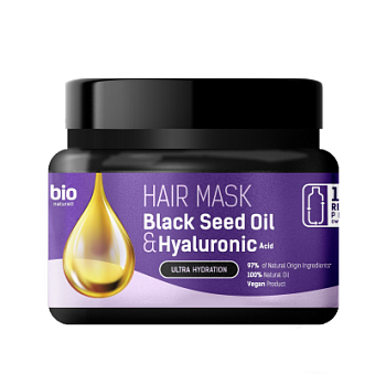 Маска для волосся Bio Naturell Black Seed Oil & Hyaluronic Acid Ультразволоження 295 мл