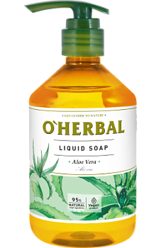 Рідке мило O'Herbal з екстрактом алое вера 500 мл