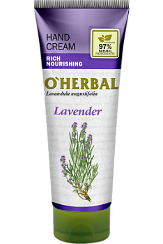 Легкий крем для рук O'Herbal зволожуючий Лаванда 75 мл