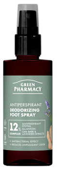 Спрей-антиперспірант для ніг Green Рharmacy дезодоруючий 150 мл 