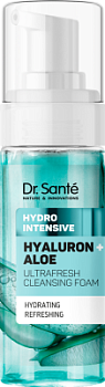 Ультраосвіжаюча очищуюча пінка Dr.Sante Hydro Intensive Гіалурон + Алое 150 мл