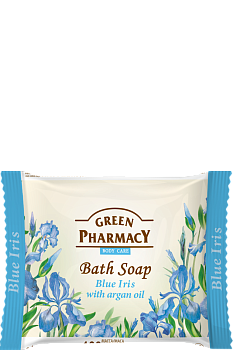 Мило Green Pharmacy Блакитний ірис з маслом Аргана 100 г