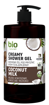 Крем-гель для душа BIO Naturell Кокосове молоко з помпою 946 мл