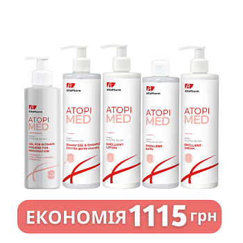Набір по догляду за атопічною шкірою Elfa Pharm Atopi Med №5