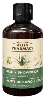 Олія для ванни та душу Green Pharmacy Ветівер і ваніль 250 мл