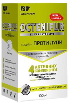 Лосьйон проти лупи Elfa Pharm Octenifur Silver Intensive 100 мл