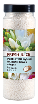 Намисто для ванн Fresh Juice Перли Фрезия і кокос 450 г