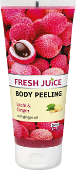 Пілінг для тіла Fresh Juice Лічі і імбир 200 мл Пілінг для тіла Fresh Juice Лічі і імбир 200 мл