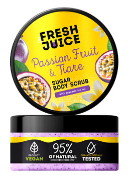 Цукровий скраб для тіла Passion Fruit & Tiare 200 мл Цукровий скраб для тіла Passion Fruit & Tiare 200 мл