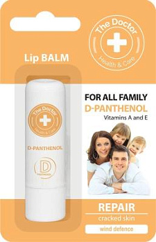 Бальзам для губ The Doctor Health&Care з Д-пантенолом для всієї родини 3,6 г