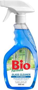 Засіб для миття скла BIO Formula з нашатирним спиртом 500 мл