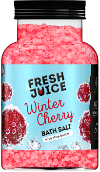Сіль для ванн Fresh Juice Winter Cherry 700 г Сіль для ванн Fresh Juice Winter Cherry 700 г