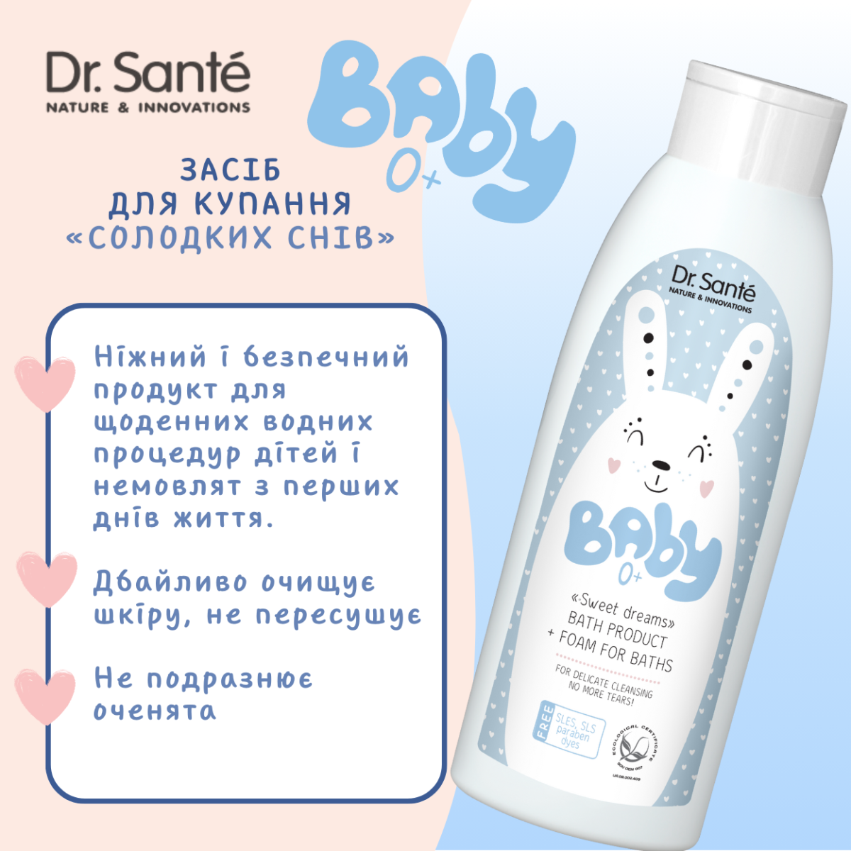 Засіб для купання Dr.Sante Baby 500 мл