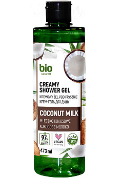 Крем-гель для душа BIO Naturell Кокосове молоко 473 мл
