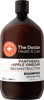Шампунь The Doctor Health&Care Panthenol + Apple Vinegar Реконструкція 946 мл