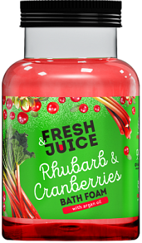 Піна для ванн Fresh Juice Rhubarb & Cranberries 550 мл