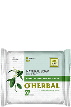 Натуральне мило O'Herbal з екстрактом неролі і білою глиною 100 г