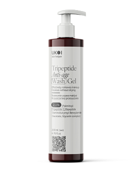 Гель для вмивання UKOI Tripeptide Anti-Age з трипептидами антивіковий 200 мл
