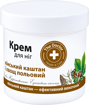 Крем для ніг The Doctor Health&Care Кінський каштан і хвощ польовий Профілактика варикозу 250 мл Крем для ніг The Doctor Health&Care Кінський каштан і хвощ польовий Профілактика варикозу 250 мл
