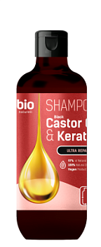 Шампунь Bio Naturell Black Castor Oil & Keratin Ультравідновлення 355 мл