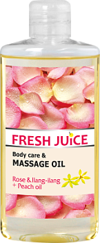 Масло для догляду і масажу Fresh Juice Sexuality Роза і персикове масло 150 мл