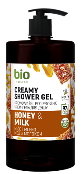 Крем-гель для душу BIO Naturell Мед і молоко з помпою 946 мл