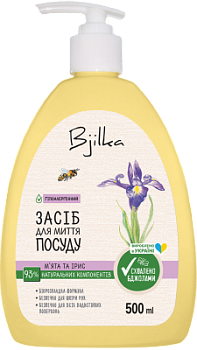 Засіб для миття посуду Bjilka М'ята та ірис 500 мл