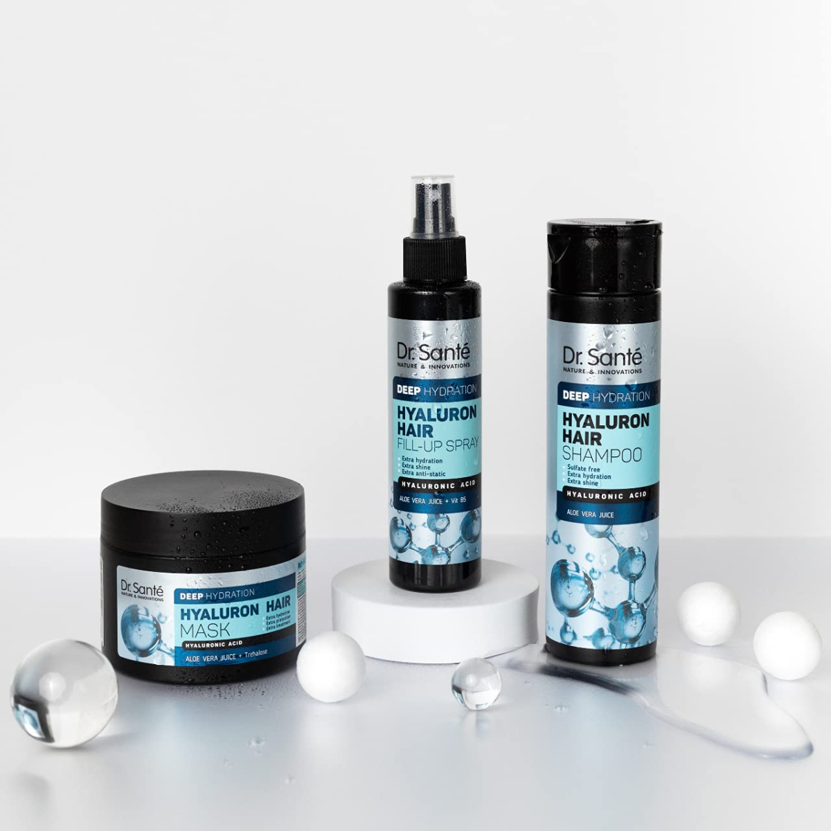 Набір Екстразахист для волосся Dr.Sante Hyaluron Deep hydration 