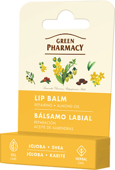 Бальзам для губ Green Pharmacy жожоба та масло ши 3,6 г