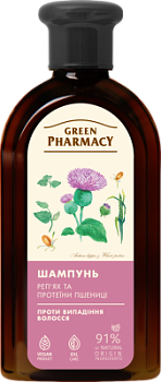 Шампунь Green Pharmacy Реп'ях та протеїни пшениці проти випадіння волосся 350 мл