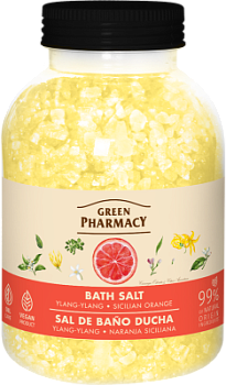 Сіль для ванн Green Pharmacy Іланг-іланг і сицилійський апельсин 1000 г 