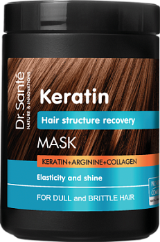 Маска для волосся Dr.Sante Keratin Відновлення структрури 1000 мл Маска для волосся Dr.Sante Keratin Відновлення структрури 1000 мл