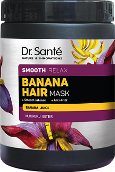 Маска для волосся Dr.Sante Banana Hair Інтенсивна гладкість 1000 мл