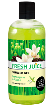 Гель для душа Fresh Juice Лемонграс і ваніль 500 мл